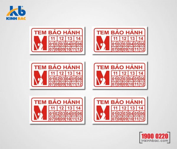 In tem bảo hành - in tem decal vỡ chất lượng - giá rẻ