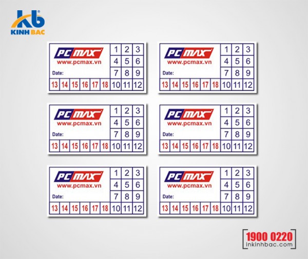 In tem bảo hành - in tem decal vỡ chất lượng - giá rẻ