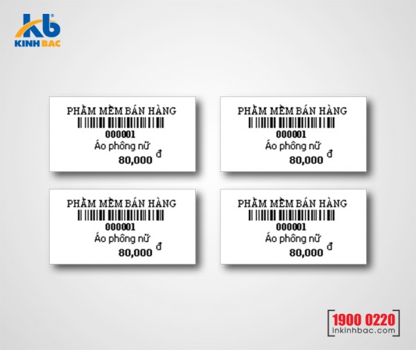 In tem mã vạch giá rẻ tại Hà Nội