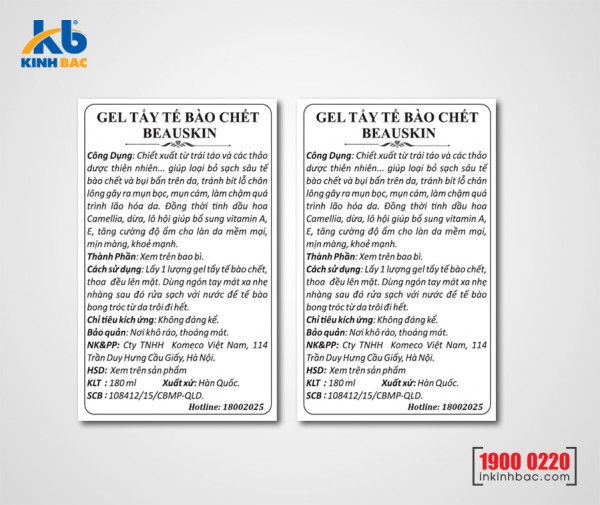 In tem decal giấy giá rẻ sập sàn tại Hà Nội