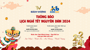 THÔNG BÁO LỊCH NGHỈ TẾT NGUYÊN ĐÁN 2024 THÔNG BÁO LỊCH NGHỈ TẾT NGUYÊN ĐÁN 2024