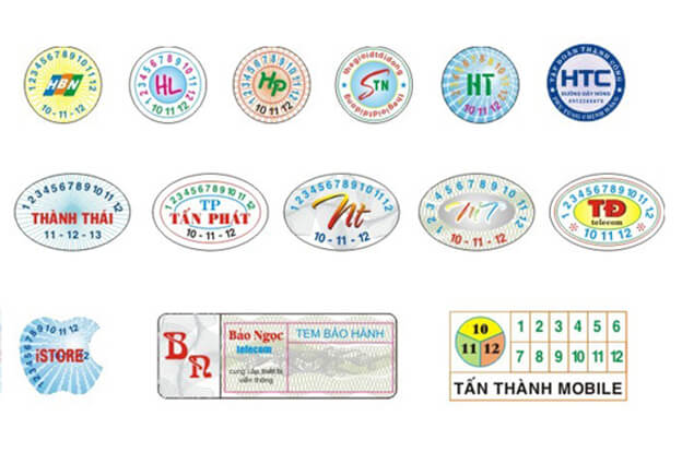 In tem bảo hành giá rẻ tại Hà Nội với giá 50đ