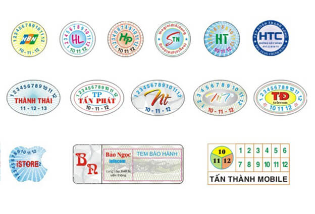 In tem bảo hành giá rẻ tại Hà Nội với giá 50đ