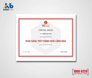 In giấy khen chứng chỉ - GKCC01