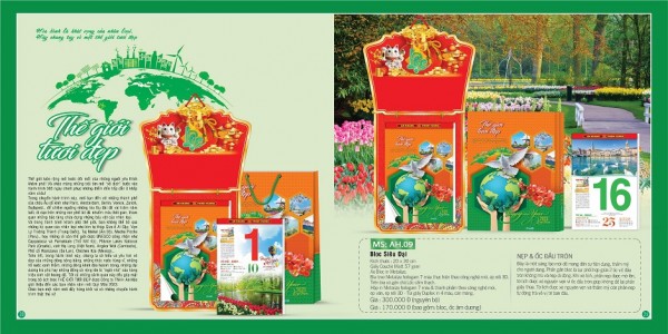 Lịch bloc An Hảo _ AH09 Lịch bloc An Hảo _ AH09