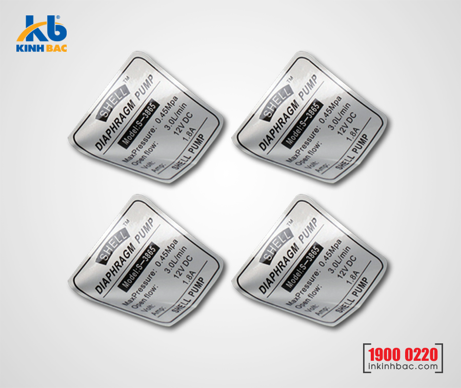 In tem nhũ bạc mờ - NBM5