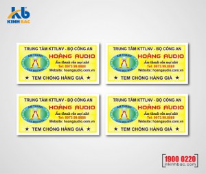 In tem chống hàng giả - TKB04