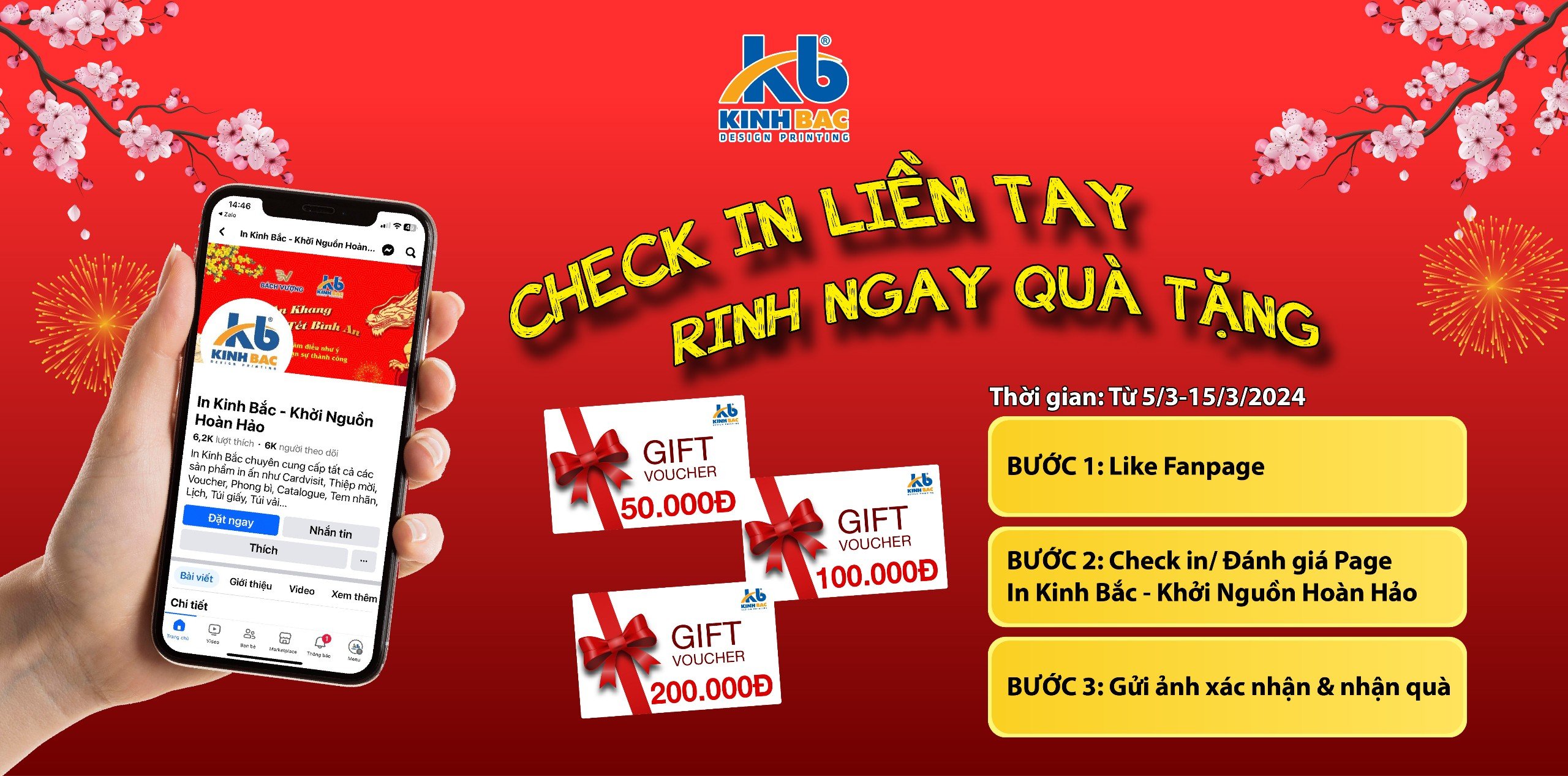 CHECK IN LIỀN TAY- RINH NGAY QUÀ TẶNG